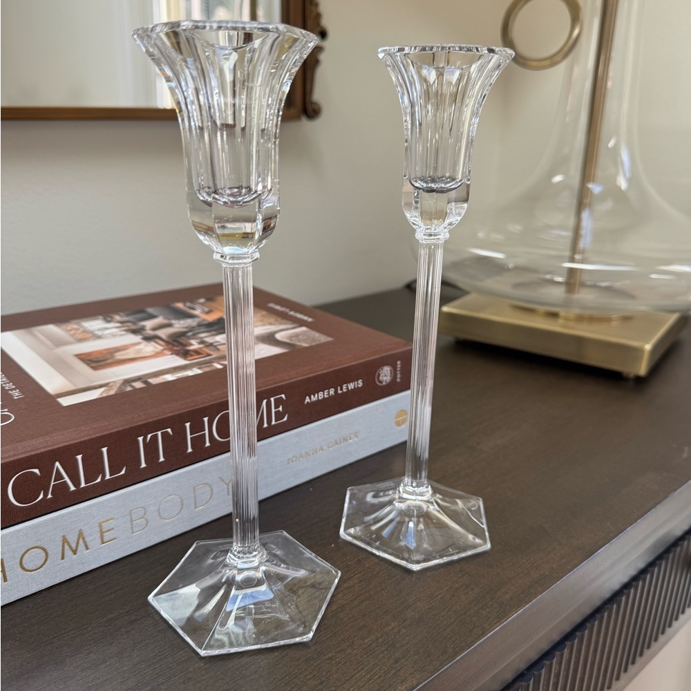 Waterford Marquis Crystal Candle Holders | 8.5 in Pair | Hallmarked